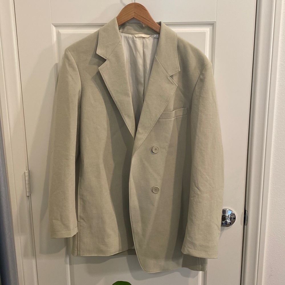 Uniqlo U Women Tailored Jacket Light Green size S